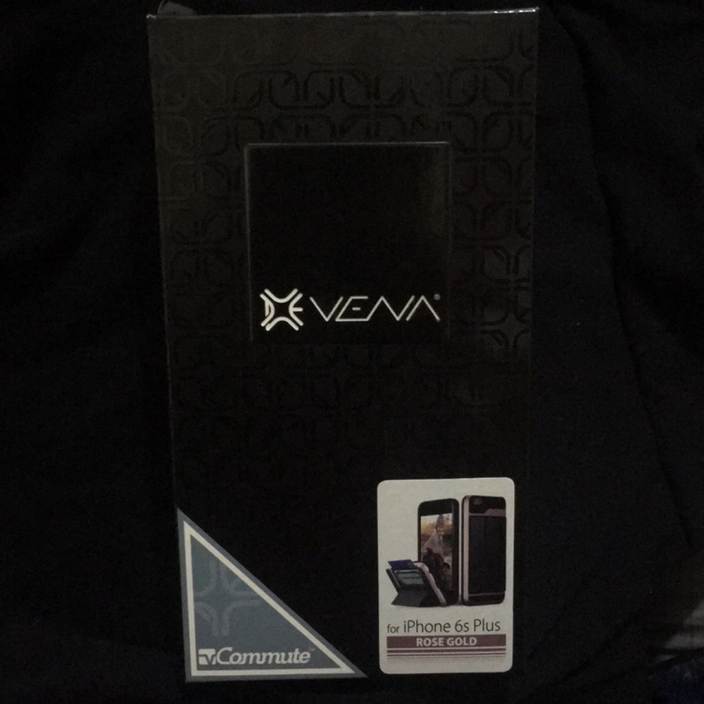Black/RoseGold iPhone 6 Plus/ 6s Plus wallet case.
